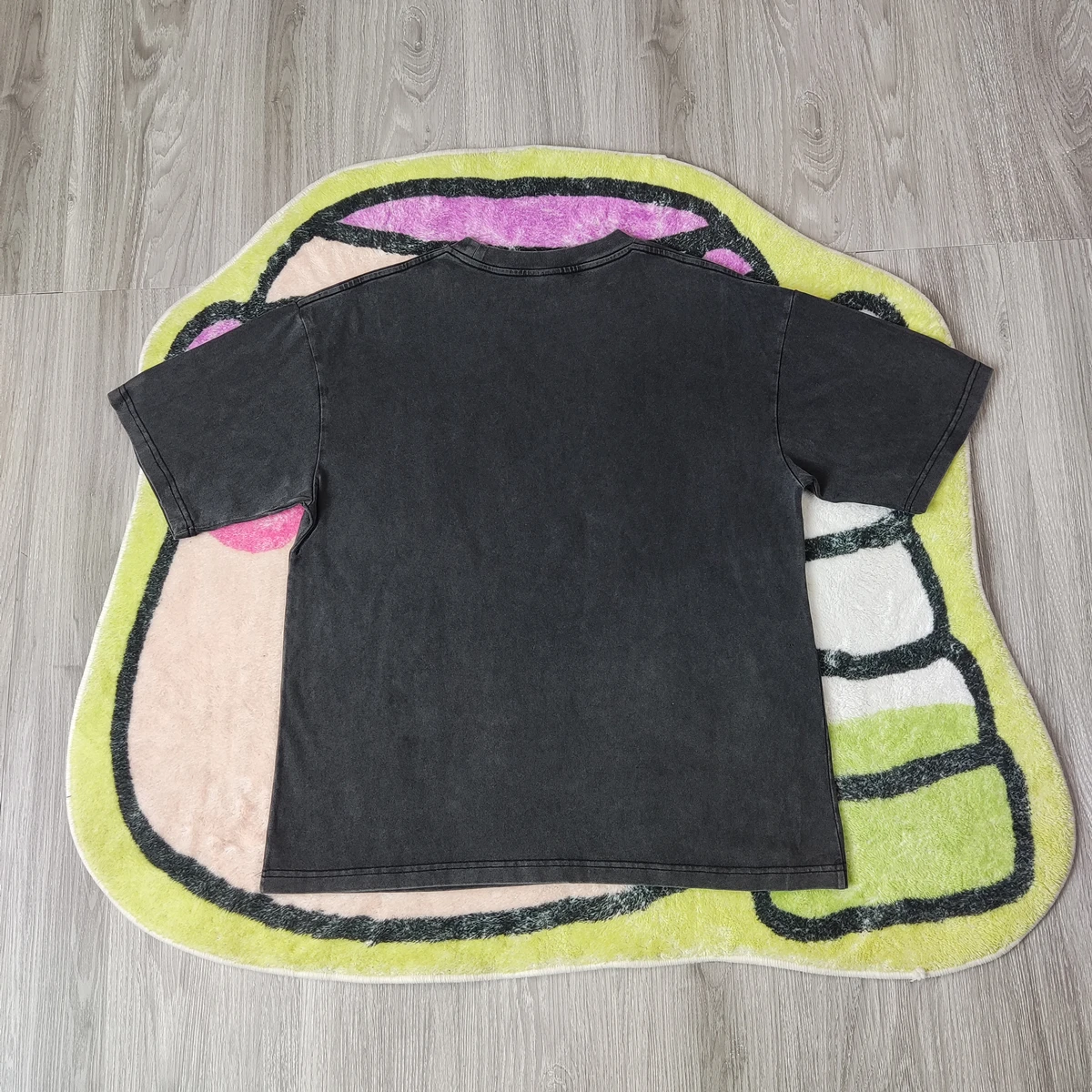 Vintage Washed Old Oversize Tee Cotton Tops for Men Punk Rock Band Loose Casual Streetwear HipHop