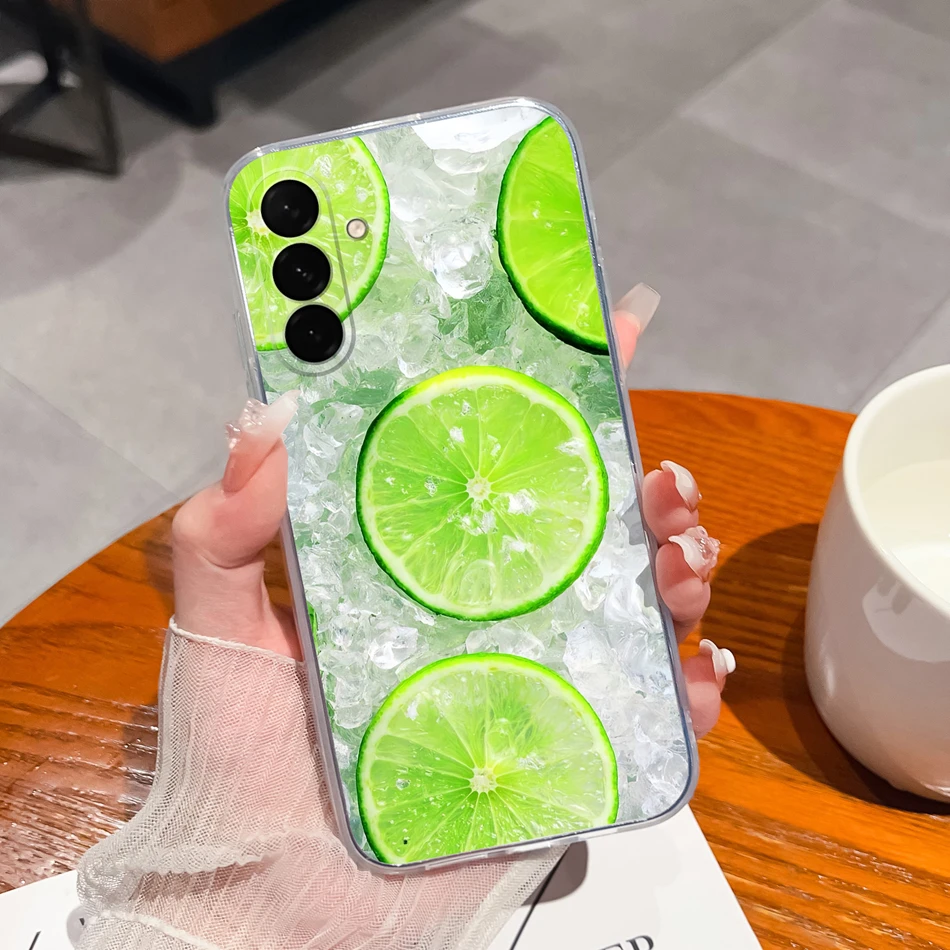 Gradient Flower Clear Soft Phone Case - Universal Back Cover Housing