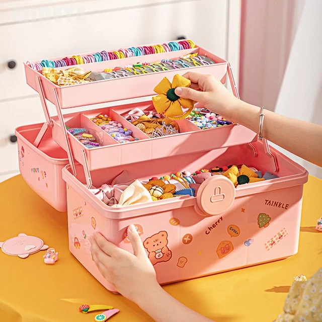 Storage Box Organizer Hair Accessories  Storage Hairpins Hair Box - Storage  Box - Aliexpress