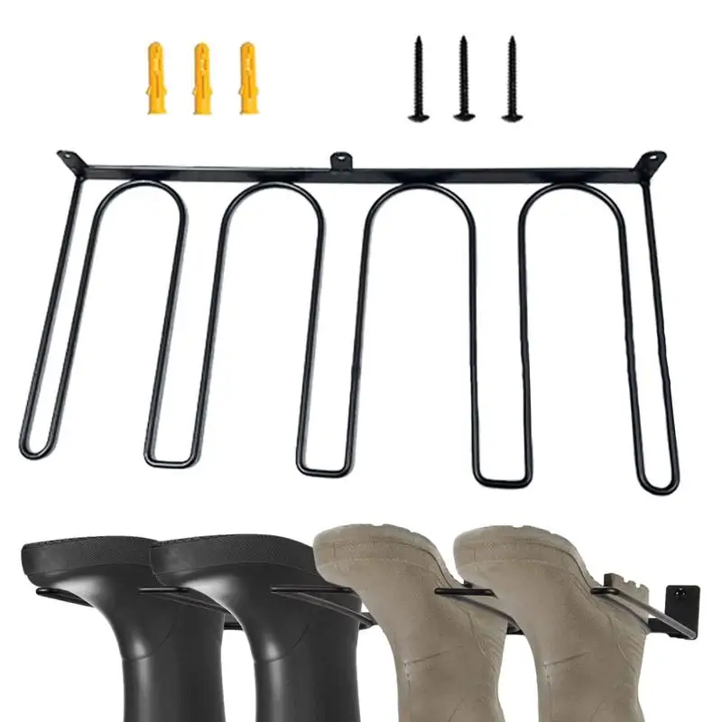 

Металлическая настенная вешалка для сапог, многофункциональная настенная длинная Вешалка для сапог, компактные металлические вешалки для сапог, ковбойский держатель для сапог для чулана