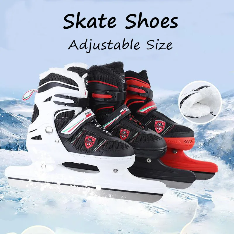 Thickened Thermal Ice Skate Shoes Speed Sliding Skating Blade Ice