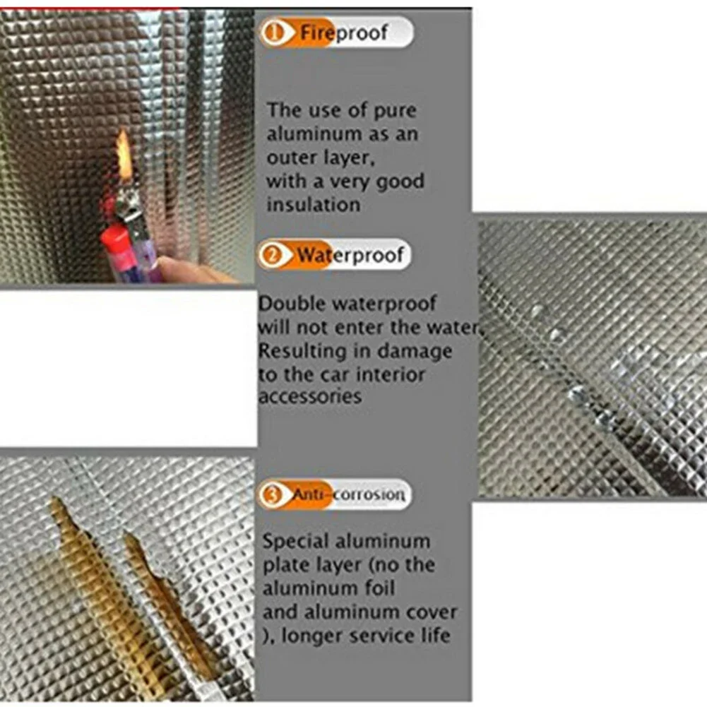 Car Insulator Pad And Accessories Soundproof Deadening Mat Firewall Insulation Audio Noise
