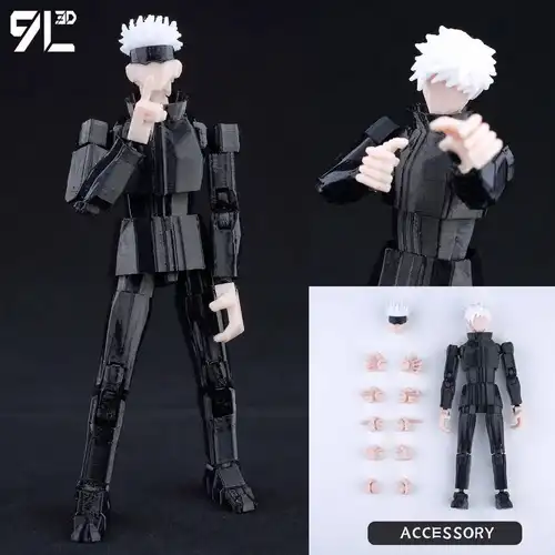9L3D Printed Anime Jujutsu Kaisen Sukuna Yuji Yuta Satoru Gojo Lucky Dummy 13 Movable Shapeshift Action Figures Mannequin Toys - Image 31