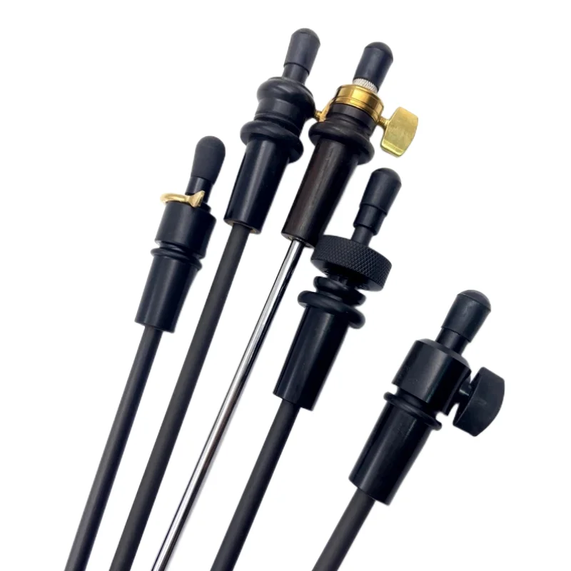 Scalable Carbon fiber Cello End Tail 4/4 3/4 1/2 1/4 Stretch Shrink Freely ebony Cello Endpin 1pcs