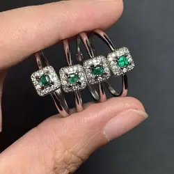 Elegant Vintage - Style Adjustable Emerald Ring - High - Quality Classic Jewelry (1 PCS COPPER)