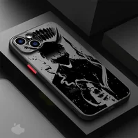 Anime S-Solo Nivelazioni Cassa Del Telefono Per iPhone 16 15 14 13 12 11 Mini Pro Max X XR XSMax 7 8 Plus Opaco Trasparente Della Copertura Posteriore 13