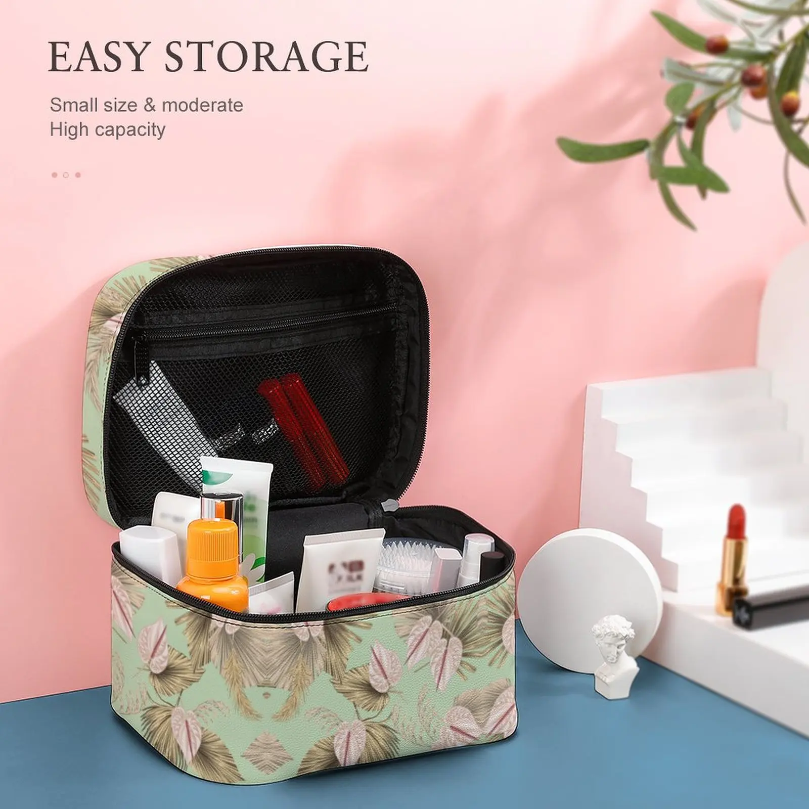 Customized Pattern Makeup Bag Outdoor Travel Makeup Bag Women Multifunction Cosmetic Bag Toiletries Organizer Storage Wash Bag