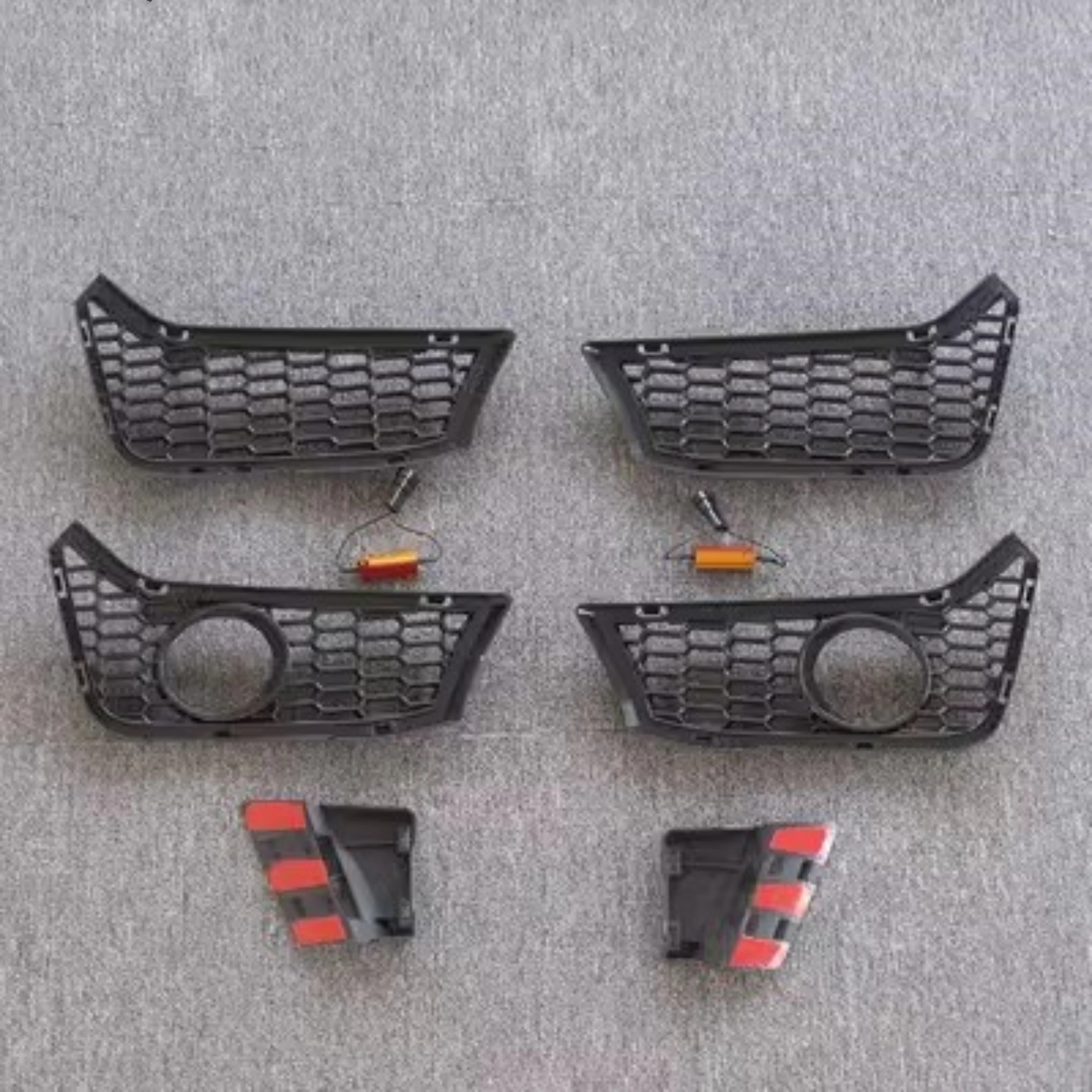 Front Fog Lamp Frame For BMW 3 Series F30 F35 Convert M3 Style Bumper Net Lower Bumper Grille Car Accessories