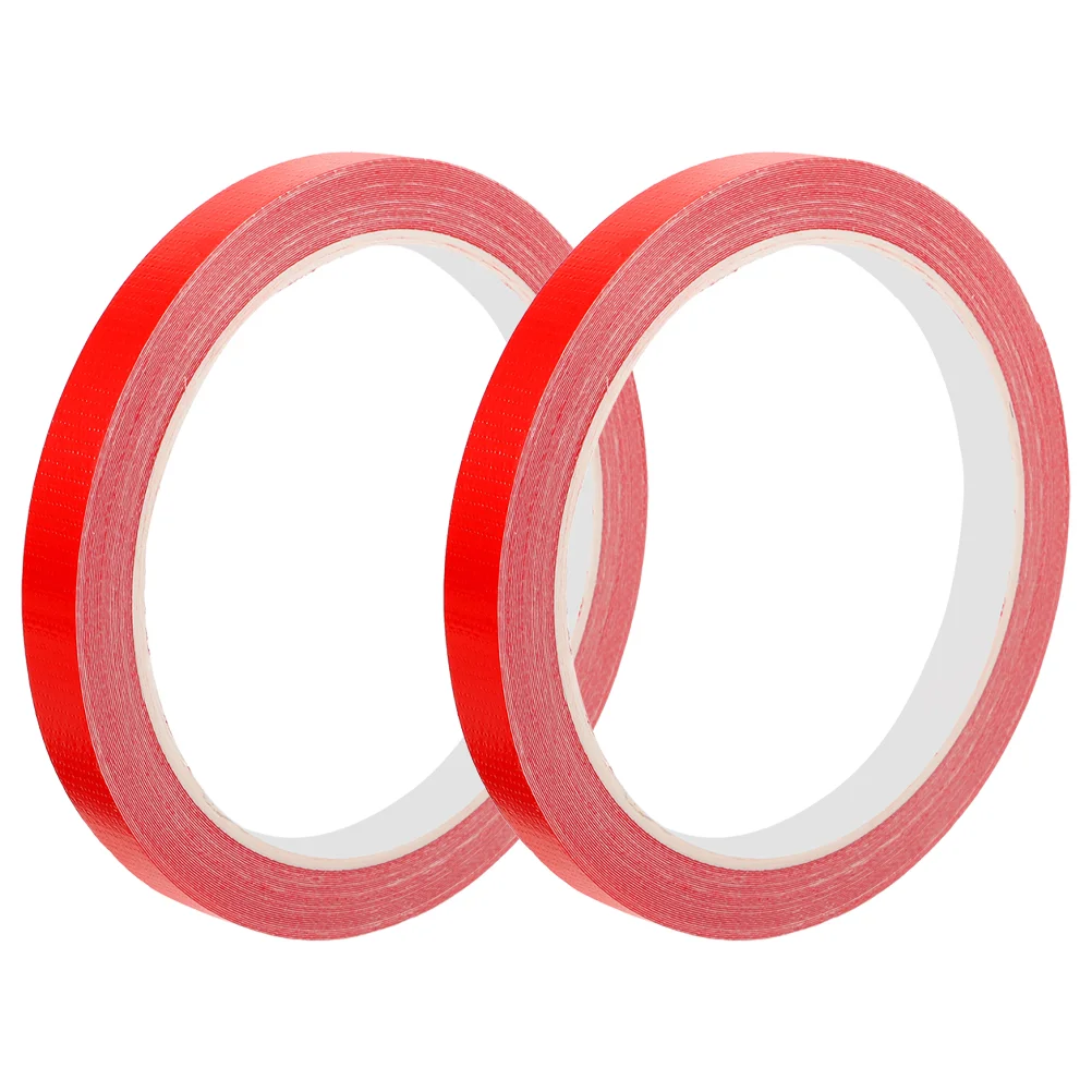 10M Red Table Tennis Tape 12mm Wide Racket Protector Cloth Material Adhesive Backing For Paddles Prevent