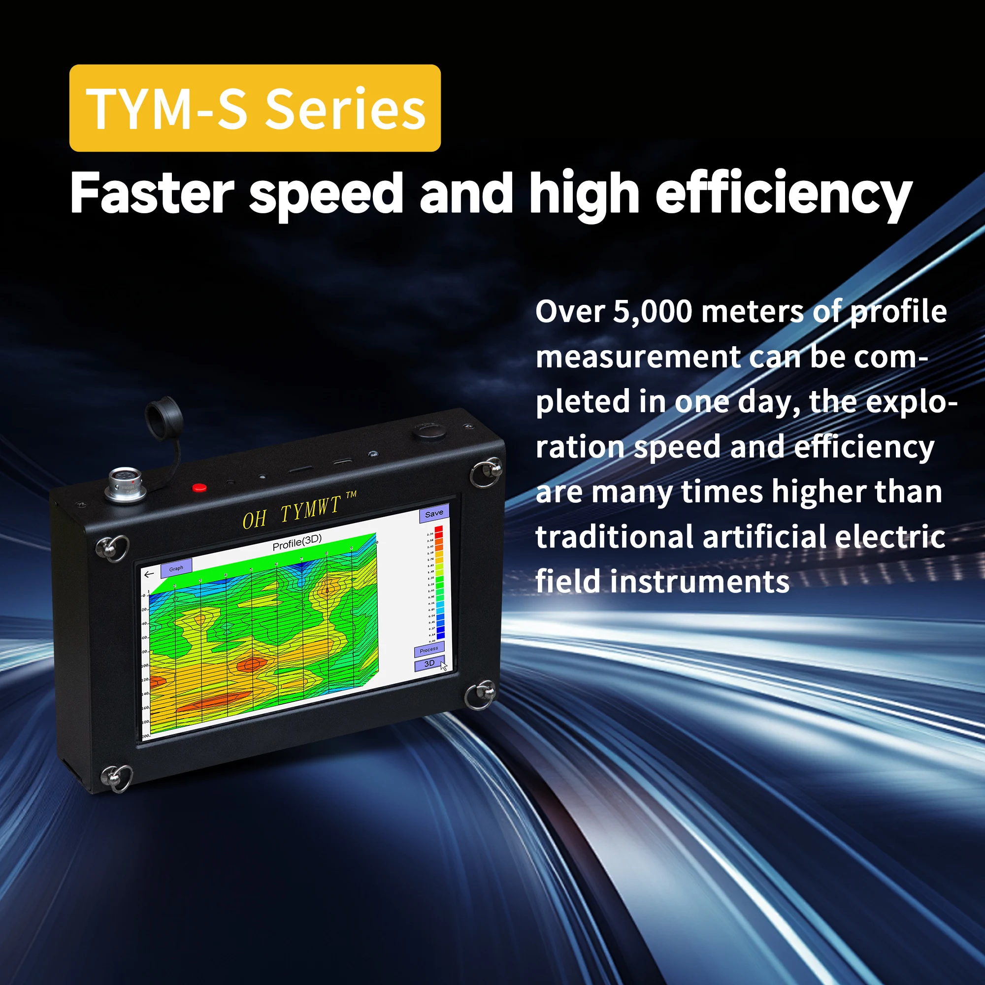 Ground Borehole Water Detector Underground Finder TYM-S Series Geophysical Deep Well Water Logging Equipment