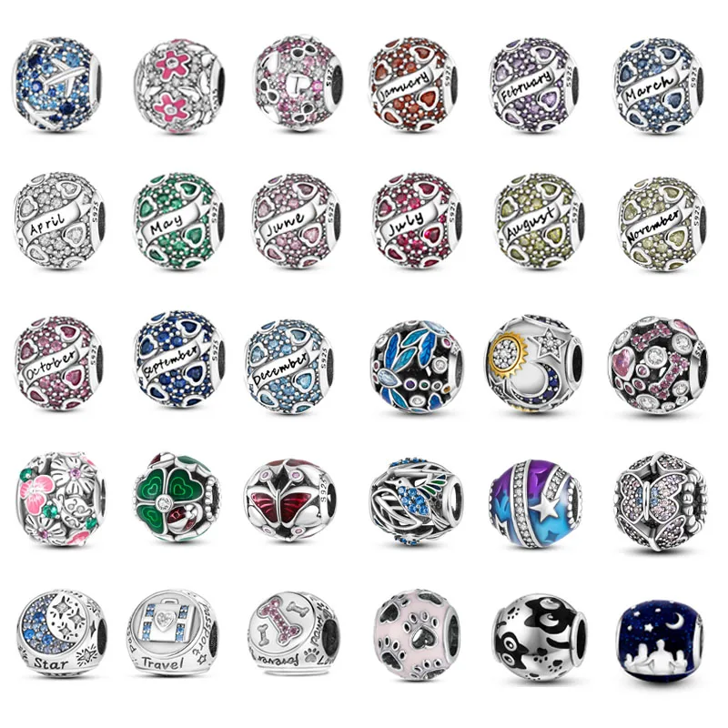 

Изящные ювелирные изделия в стиле ретро для женщин, подвески «сделай сам», персонализированные бусы, дизайнерские аксессуары ручной работы из стерлингового серебра 100% пробы, ювелирные изделия