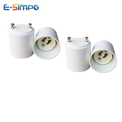2pcs GU24 To GU10 2 Prong Pin Light Socket Adapter Lamp Holder Converter, Allow You Install Gu10 Lamp In Gu24 Socket