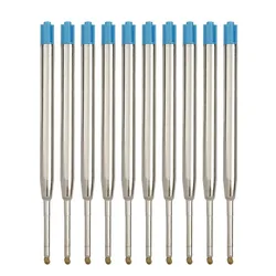 Ballpoint Pen Refills - Medium Point, Blue & Black Ink, Multiple Pack Sizes (10 PCS Blue)