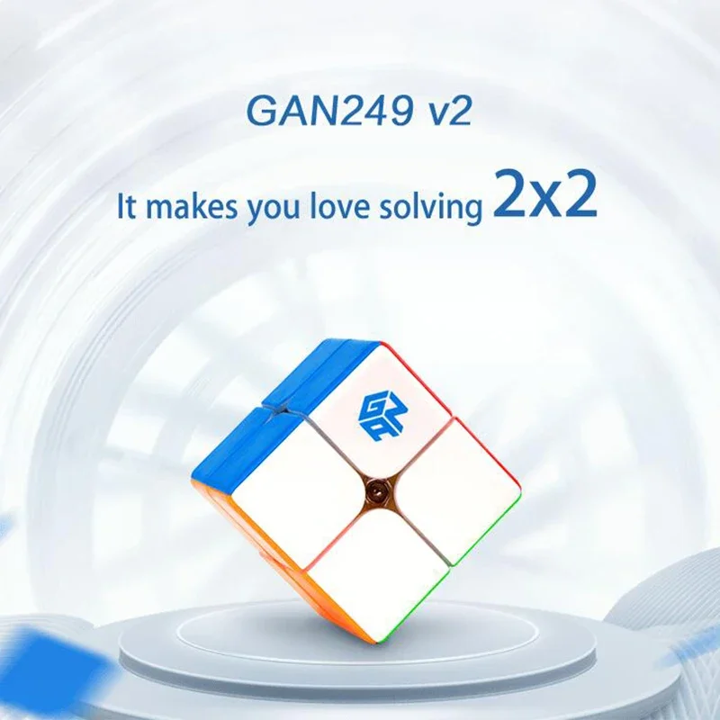 

GAN 249 V2 Magic Speed Gan 2x2 Cube Gan249 Professional Stickerless Puzzle Gan Cube Gan 249 Cubo Magico Fidget Toys