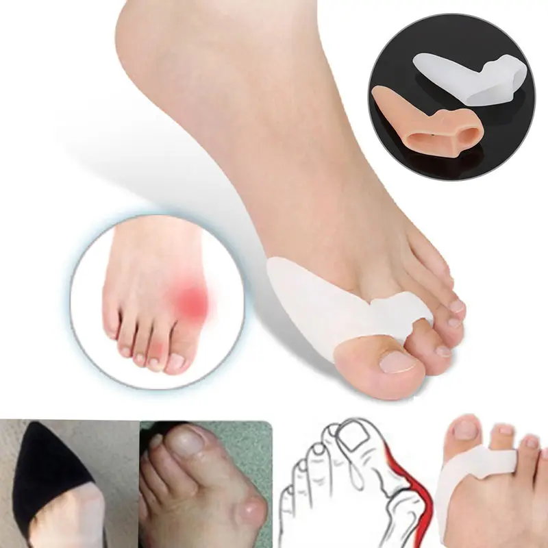 

Silicone Gel Thumb Corrector Bunion Little Toe Protector Separator Hallux Valgus Finger Straightener Foot Care Relief Pads Tool