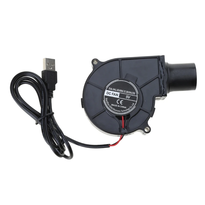 

USB Portable BBQ Fan New 7530 7CM 5V Air Blower 2600R for Picnic Camping Dropshipping