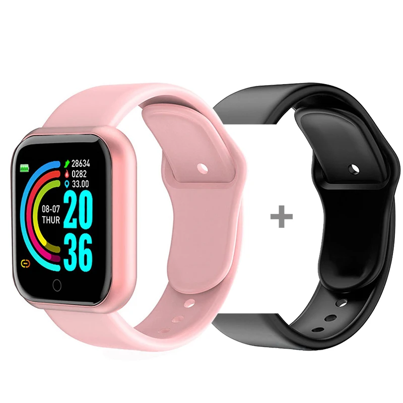 D20 Smart Watch Men Sport Fitness Tracker Blood Pressure  Heart Rate  Monitor Y68 Women Bracelet For Android IOS Xiaomi Kids 