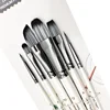 6pcs Acrylic Paint Brushes Set for Acrylic Oil Watercolor Gouache Artist Professional Painting Kits with Synthetic Nylon Tips 1