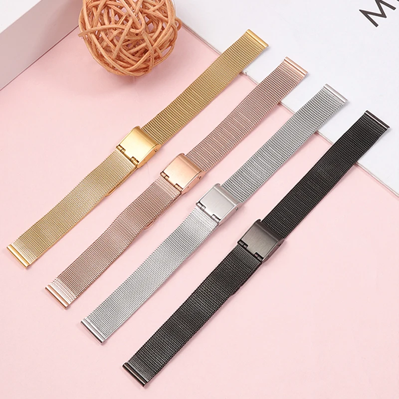 Stainless Steel Milanese Mesh Watch Strap - Thin Bracelet