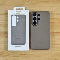 Premium Original Leather Shockproof Case with Slim Camera Protector and Wireless Charging Support - Galaxy S26+ (Dark  grey)
