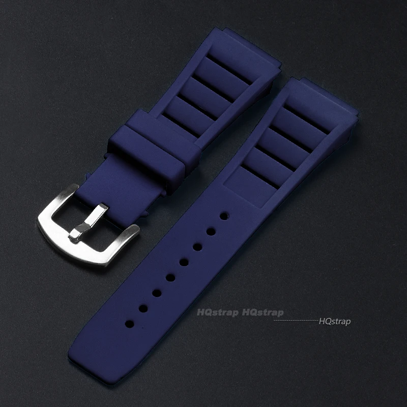 Silicone Sport Watch Strap - Soft Rubber Wristband for Men & Women, 17mmX21mm Replacement Bracelet
