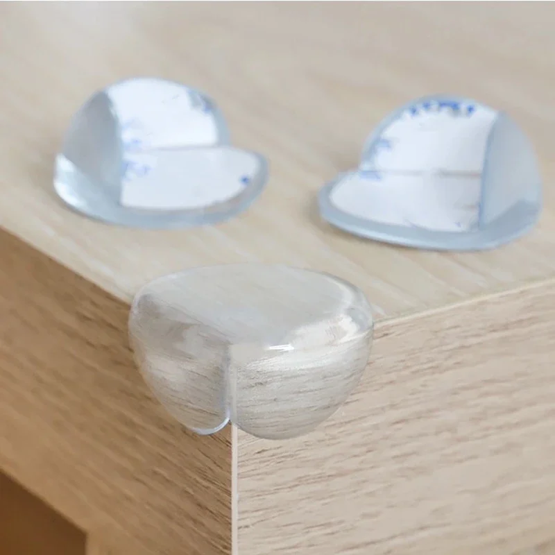 1-10pcs Baby Safety Protector Kids Transparent Desk Guard Protection Cover Cushion Silicone Table Corner Edge Anti Collisions silicone table corner protector,table corner protector,table edge protector,furniture anti collision strip