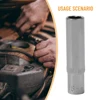 1pc 8/10/13mm 1/4 Single Extension Hexagon Socket Premium Chrome Vanadium Steel Socket Chrome Plated Finish Socket Wrench 3