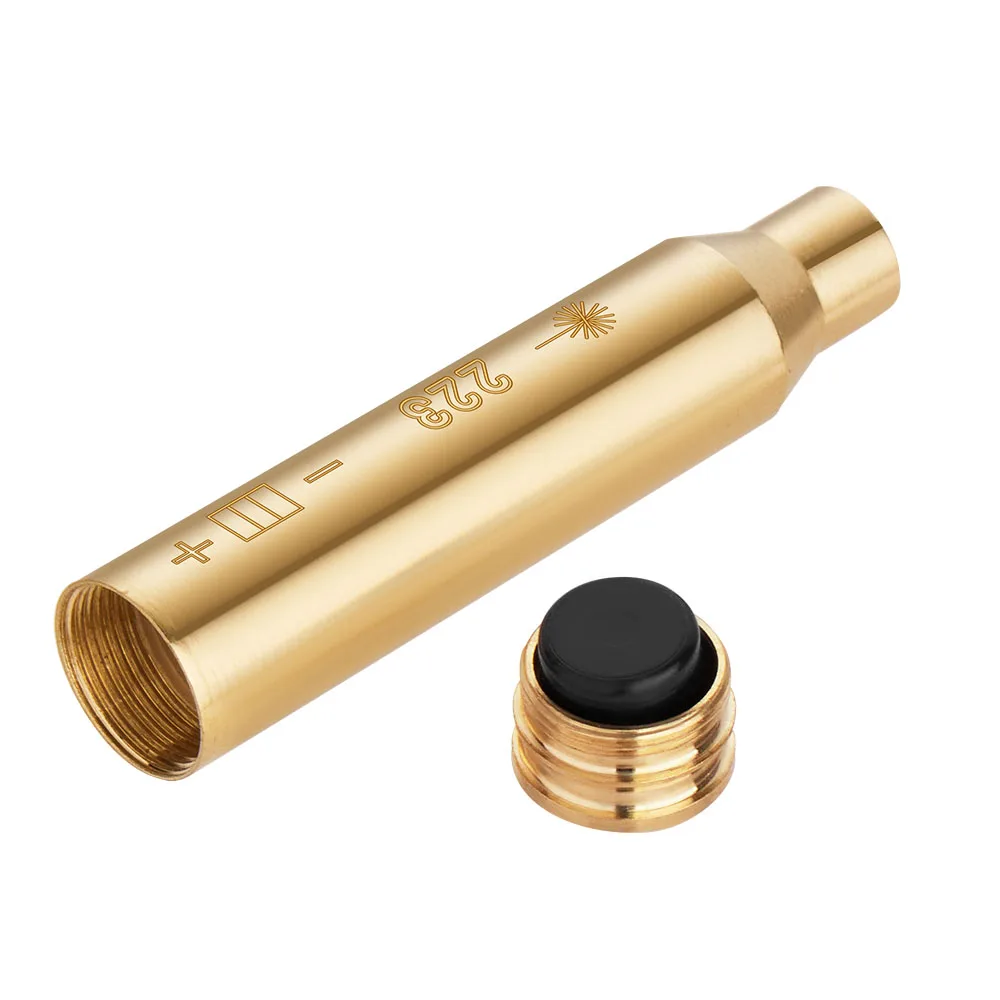 Red Dot Laser Boresight CAL Cartridge Bore Sighter For Hunting Gun Scope Adjustment .223 5.56 7.62 9MM .308 12GA 20GA