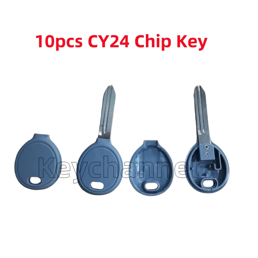 10pcs Car Transponder Key CY24 Blade Key Shell Spare Chip Key for Dodge RAM Nitro Chrysler Jeep Compass Patriot Grand Wrangler