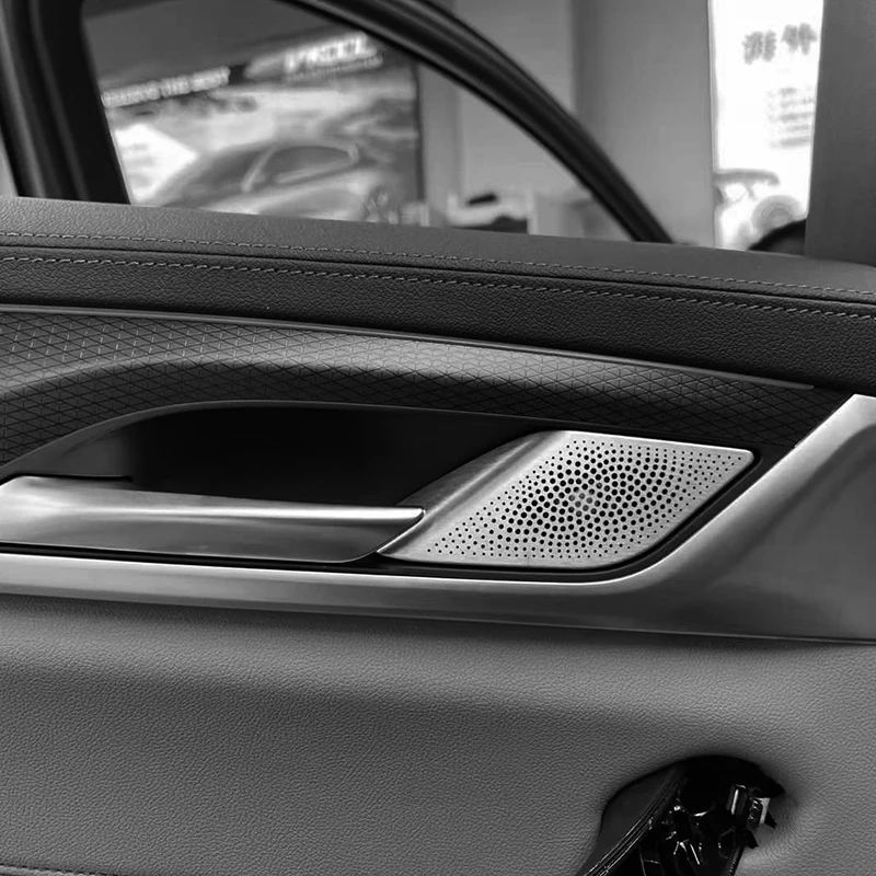 차량용 야광 스피커, BMW G30 G38 5 시리즈용, 고품질 나이트 비전 트레블 트위터 오디오 트럼펫 혼, 64 색 LED 조명