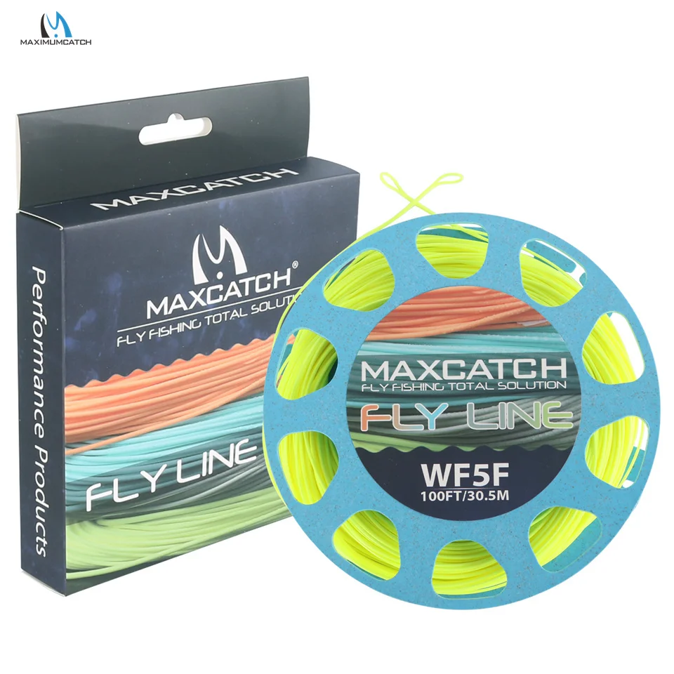 Maximumcatch 1-8wt Weight Forward Floating Fly Fishing Line 100FT Multi Color Fly Line fishing line