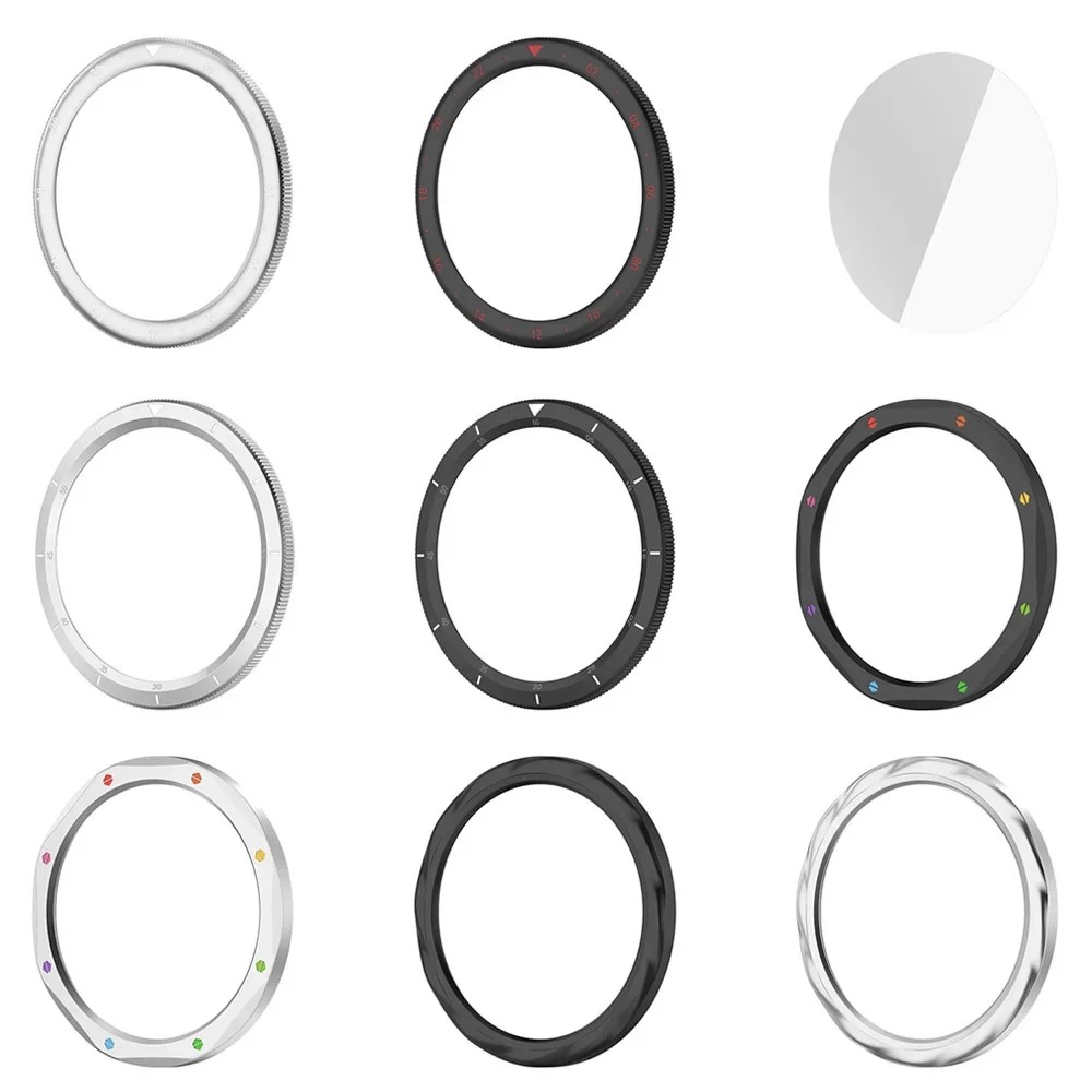 Premium Metal Bezel Ring with Tempered Glass Protective Film