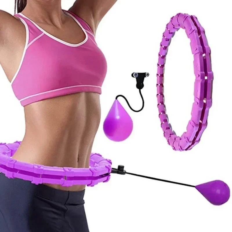 Adjustable Sport Hoops Abdominal Thin Waist Exercise Detachable Massage Hoops Fitness Equipment