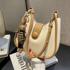 New Fashion soft leather women's shoulder bags Korean style popular leather messenger for women brand casual tote bolsas 2023