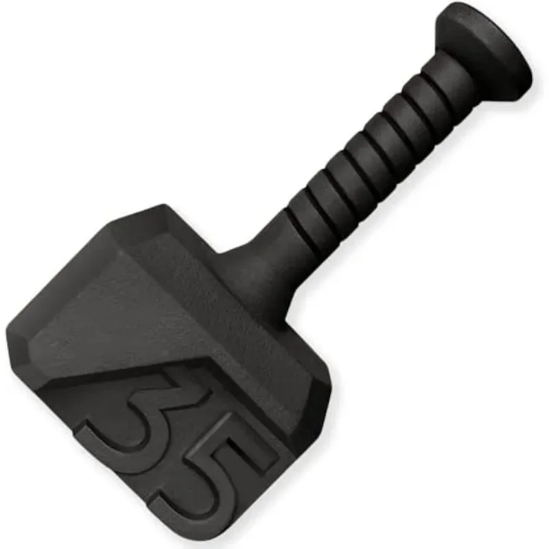 

Hammer Kettlebells 35 lbs - Cast Iron Kettle Bell with Anti Slip Powder Coated Handle - Workout Hammer Gym Equipment