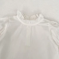 New autumn baby clothing, 0-5 year old female baby, fashionable and versatile lantern sleeve base coat 4