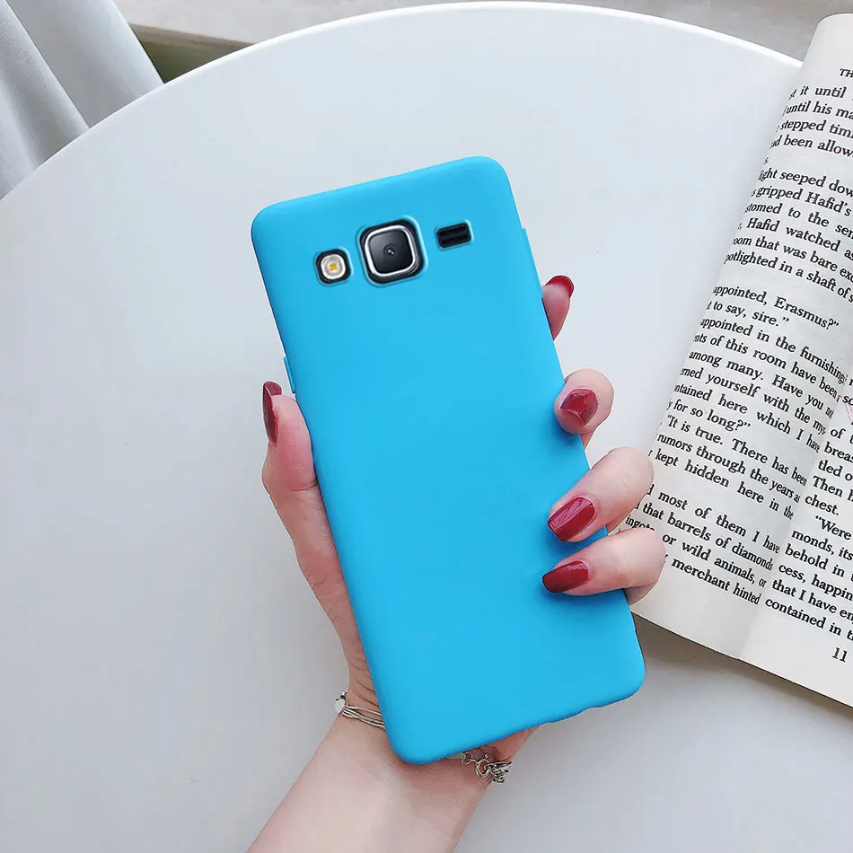 Vibrant Candy Color Silicone Phone Case - Matte Soft TPU Cover