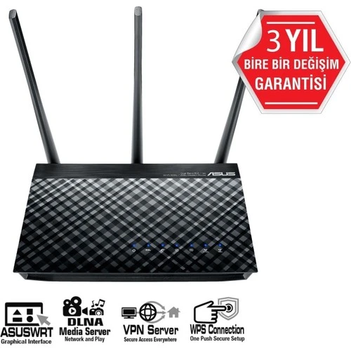 ASUS DSL-AC750 DualBand-Parental Control Supported-DLNA-VPN-ADSL-VDSL Modem  Router