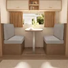 2pcs/set Jacquard RV Covers Stretch Car Camper Dinette Sofa Covers Adjustable Dust-proof Dining Seat Covers Bench Backrest Case 3