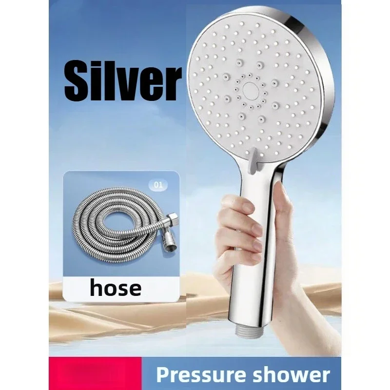 EcoFlow Adjustable Handheld Rain Shower Head with Water-Saving Features and 5 Spray Modes