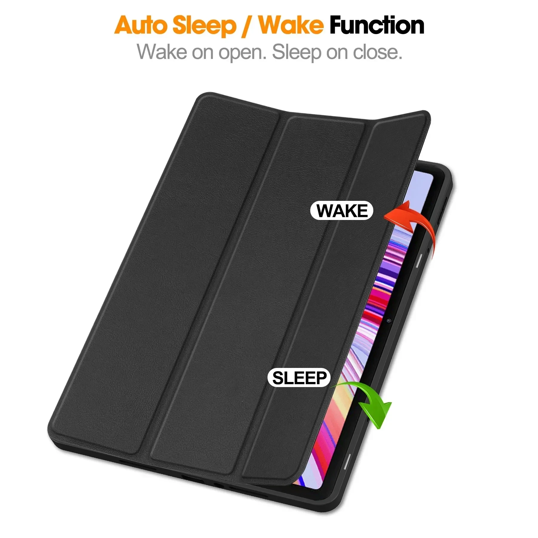 Premium Smart Cover with Pencil Holder for 12.1-inch Tablet - 2024 Edition