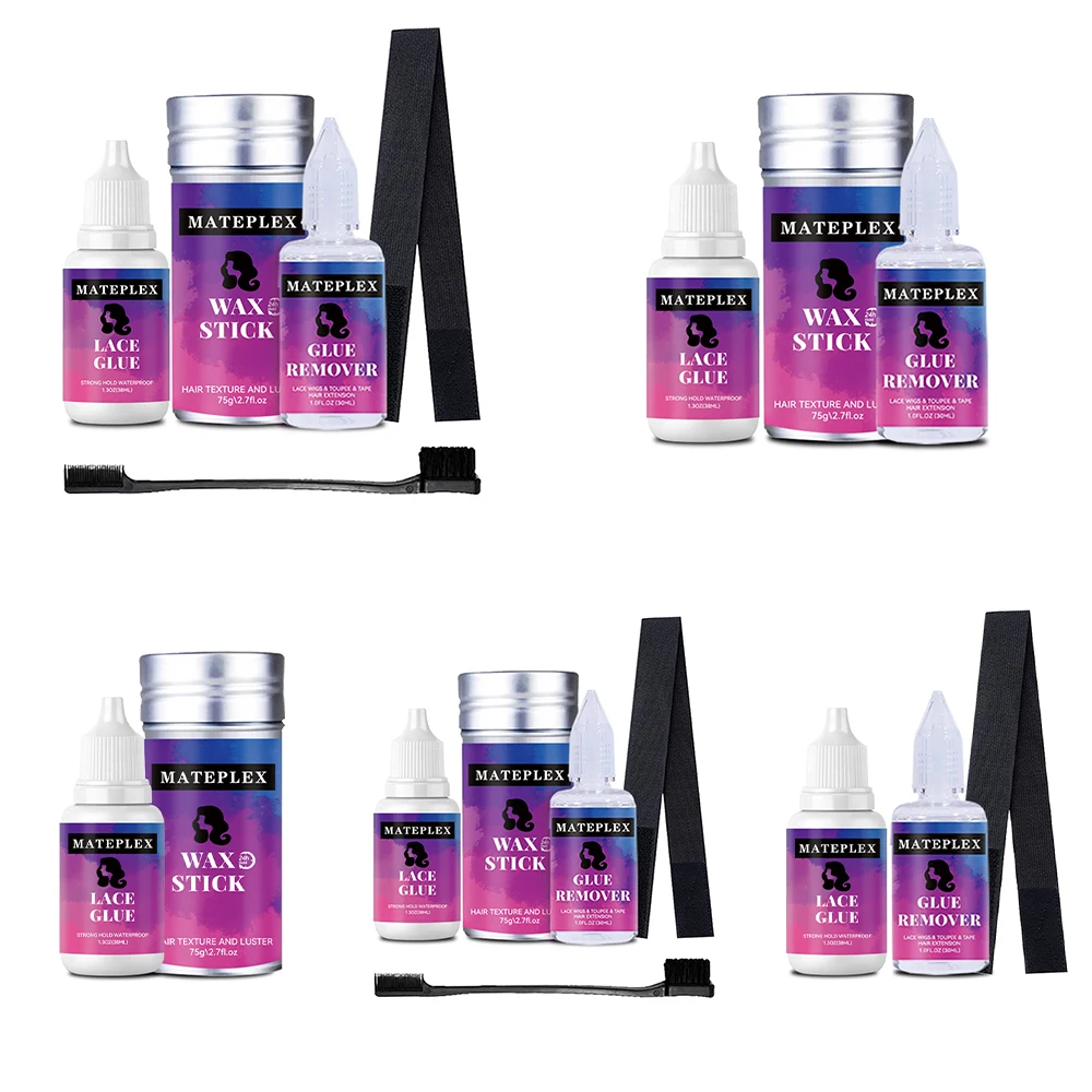 Nuovo Kit Di Colla E Rimozione Per Parrucca Impermeabile Spray Per Tinta In Pizzo Per Parrucche Super Hold Hair Per Parrucca Anteriore In Pizzo/Stick 