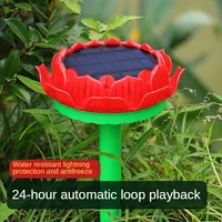 Outdoor solar Buddhist sutra player 24 Hours Cycle Music Machine Rain and Lightning Protection with 46 Song Beast repeller 1