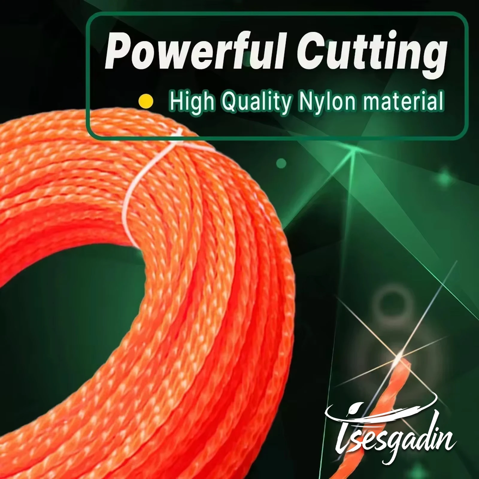 High-Efficiency Mowing Nylon Trimmer Line - 15m
