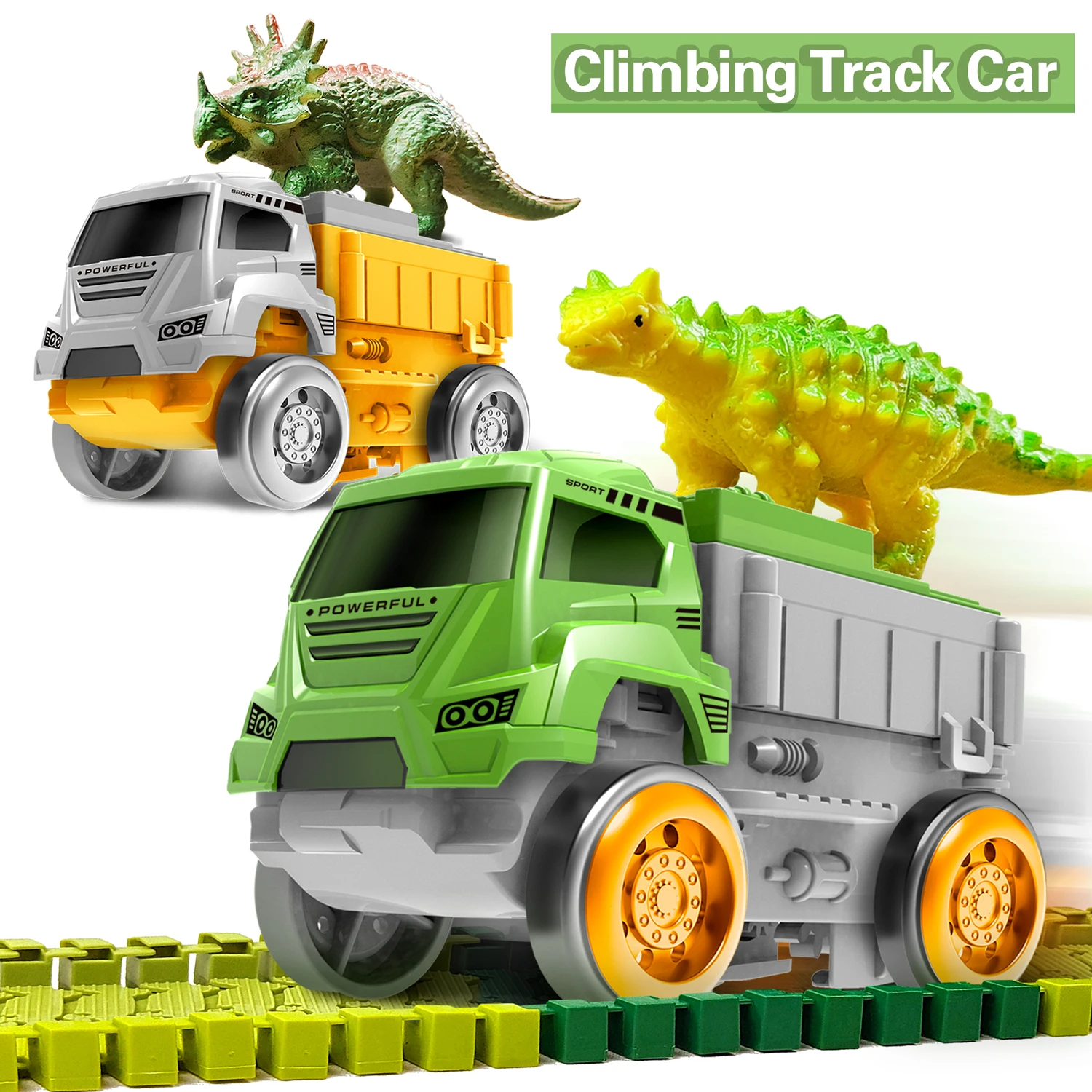 Electric Dinosaur Track Car - Magic Climbing Railway Toy for Kids, Flexible Educational Toy