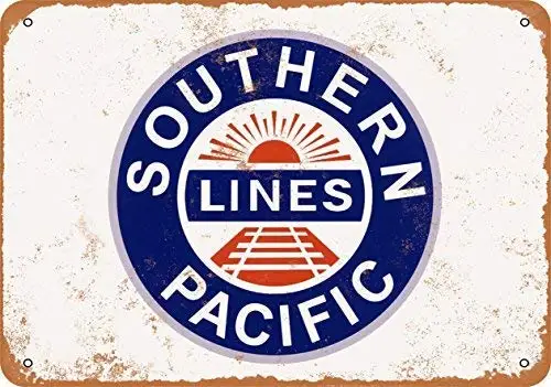

Jacksoney Tin Sign New Aluminum Southern Pacific Railroad 11.8 x 7.8 Inch