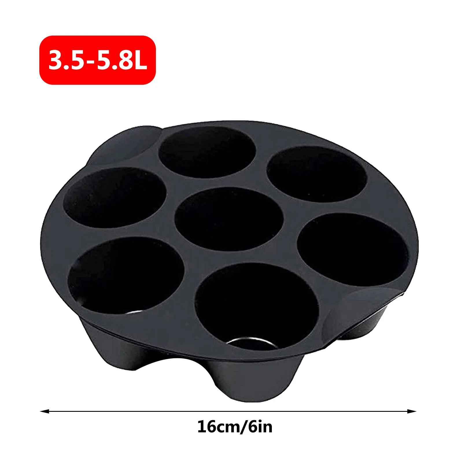 18/21cm Silicone Air Fryer Molds Cupcake Cake Muffin Baking Cups Pans Cak ^
