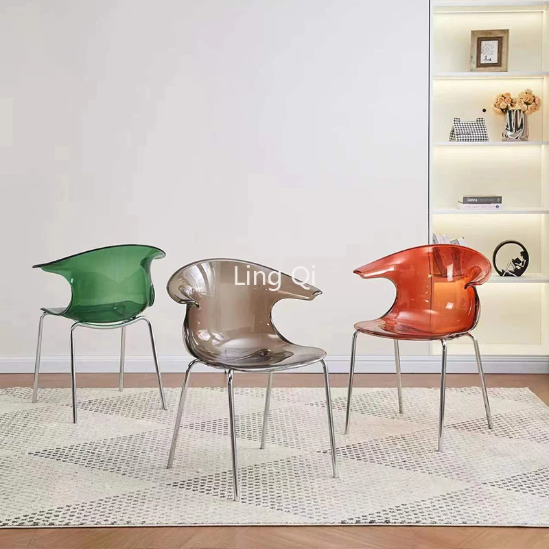 

Plastic Bar Dining Chair Nordic Beauty Salon Waterproof Italian Dining Chairs Free Shipping Space Saving Cadeiras Home Furniture