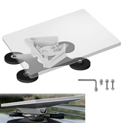 Starlink Mini Car Magnetic Roof Mount Kit - Sleek & Compact Stainless Steel Base - starlink mini (Black)