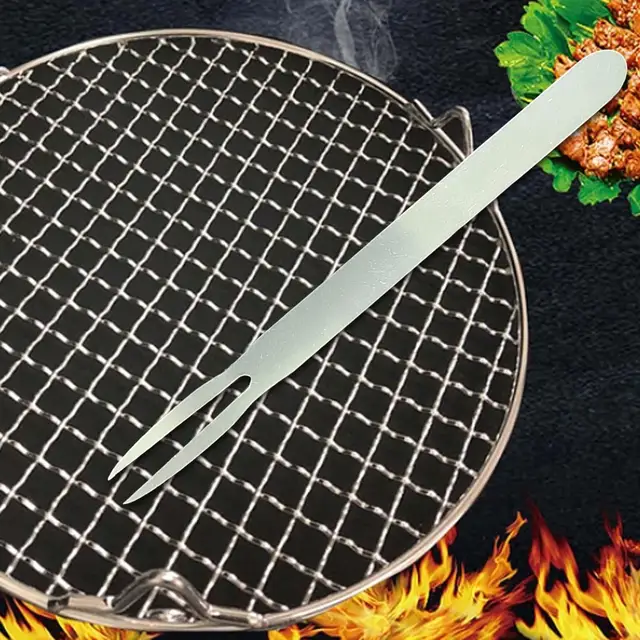 Bbq Villa Kényelmes Fogantyú Kültéri Húsvilla Szerszámok 12 Hüvelykes Grillezési Grillezéshez Sütő Kiegészítők - Image 5
